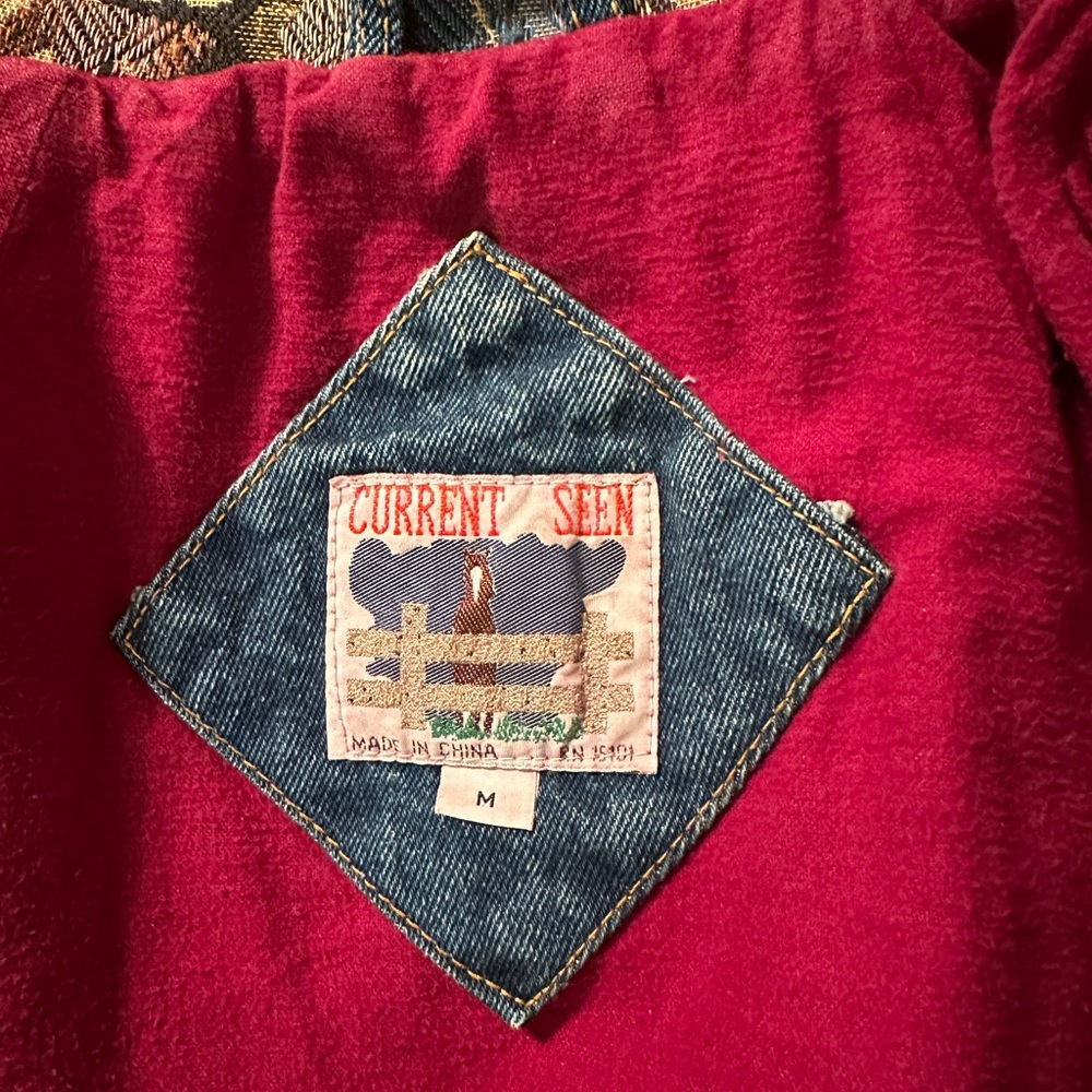 Bohemian Patchwork Denim Jacket - image 2